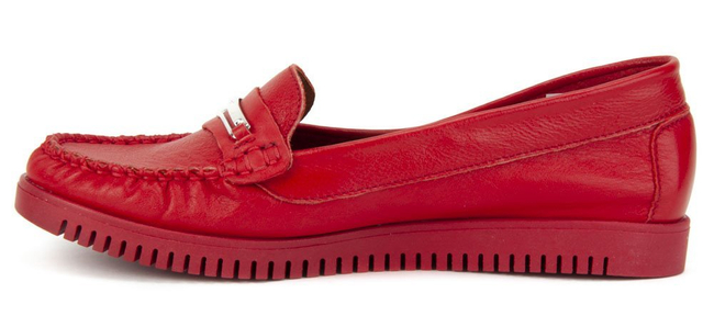 Mokasyny Filippo 10083 Zara czerwony