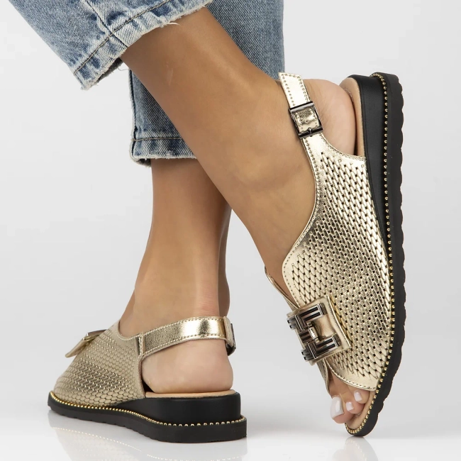 Leather sandals Filippo DS6032/25 GO gold