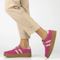 Skórzane sneakersy Filippo DP6776/25 FH BE fuksja