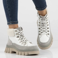 Leather ankle boots Filippo DBT6471/24 WH white