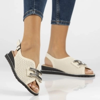 Leather sandals Filippo DS6032/25 BE beige