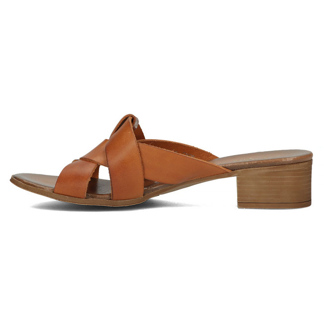 Leather flip-flops Filippo 40236 brown