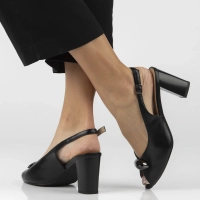Leather sandals Filippo DS7818/26 BK black
