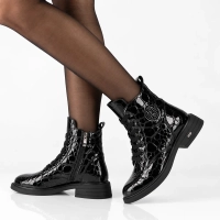 Leather ankle boots Filippo DBT7965/26 BK CR black