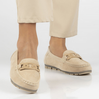 Leather loafers Filippo DP3630/23 BE beige