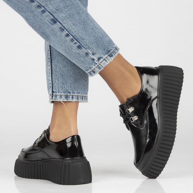 Leather shoes Filippo DP3959/22 BK black