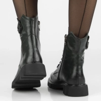 Leather ankle boots Filippo DBT7464/25 GE dark green