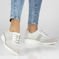 Leather shoes Filippo DP028/23 WH white