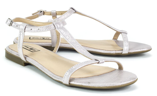 Sandals Filippo 1257 Rose Satin