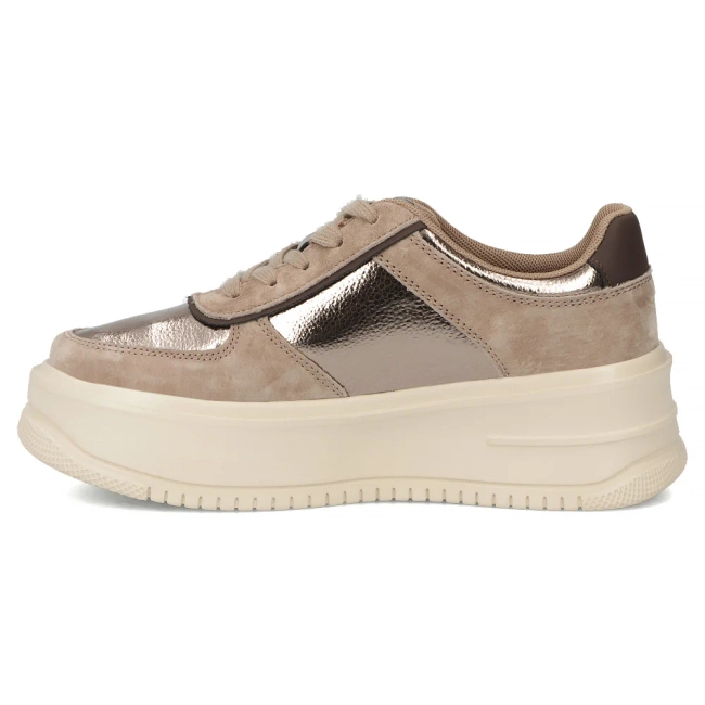 Leather sneakers Filippo DP7124/25 TP Beige