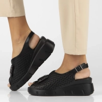 Leather sandals Filippo DS6062/24 BK black