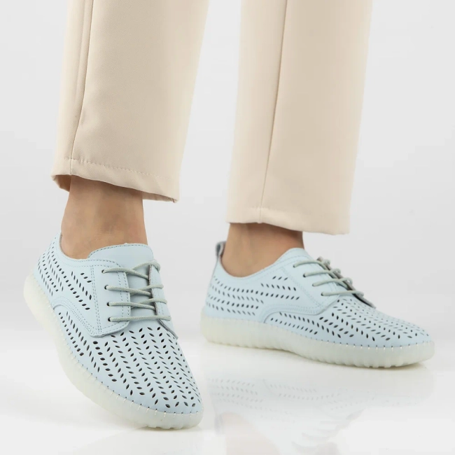 Leather shoes Filippo DP6064/24 BL blue