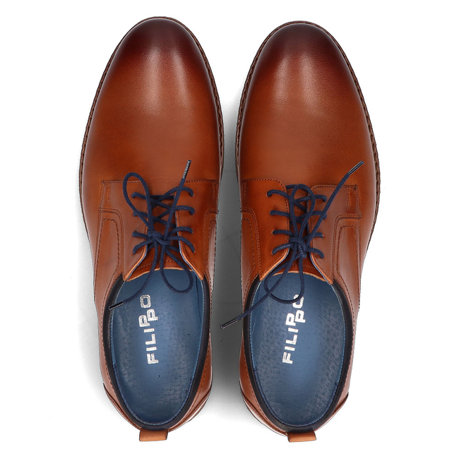Leather shoes Filippo 1726 brown