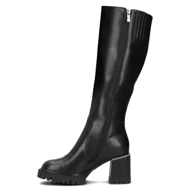 Leather boots Filippo DKZ6410/24 BK black