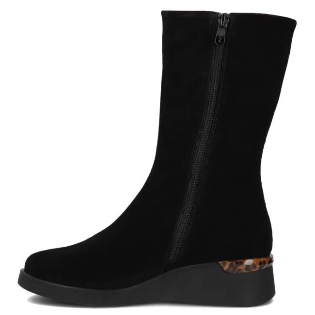 Leather boots Filippo DBT7207/25 BK black