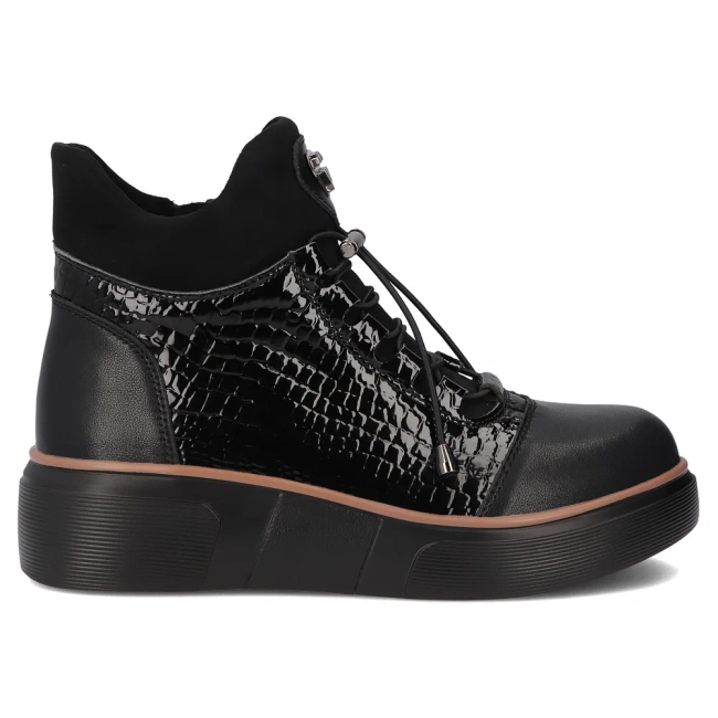 Leather ankle boots Filippo DBT7420/25 BK black