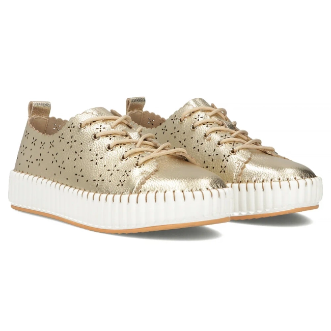 Leather shoes Filippo DP6761/25 GO gold