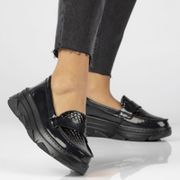 Leather shoes Filippo DP4186/22 BK black