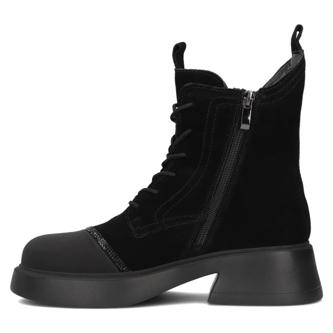 Leather ankle boots Filippo DBT6566/24 BK black
