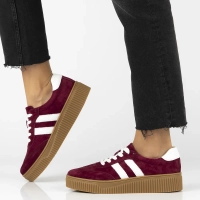 Leather sneakers Filippo DP6776/25 BG maroon