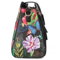 Black shoulderbag mila flora