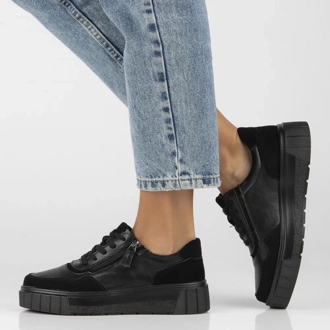 Leather shoes Filippo DP6456/24 BK black