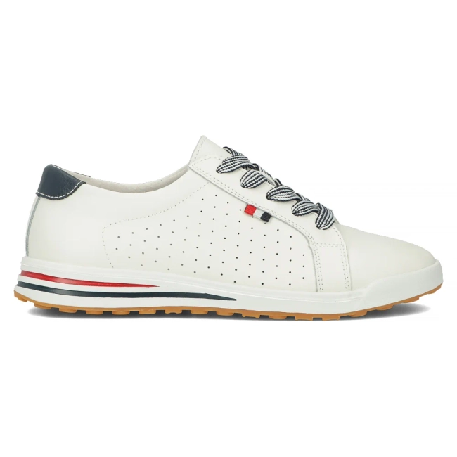 Skórzane półbuty Filippo DP3509/24 WH białe