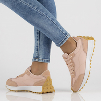 Leather Women's sneakers Filippo DP3748/22 PI pink