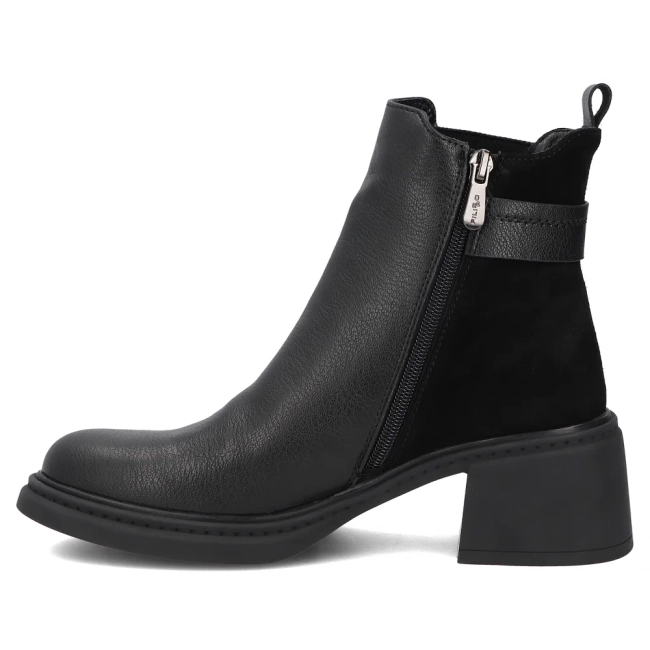 Leather ankle boots Filippo DBT8042/26 BK black