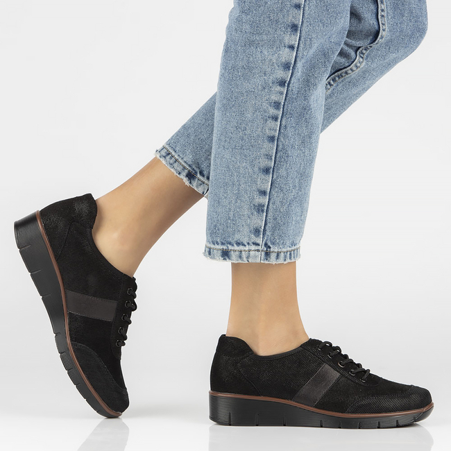 Leather shoes Filippo DP028/23 BK black