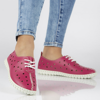 Leather shoes Filippo DP1225/20 FH pink