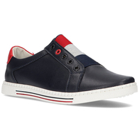 Leather shoes Filippo DP2155/21 NV navy blue