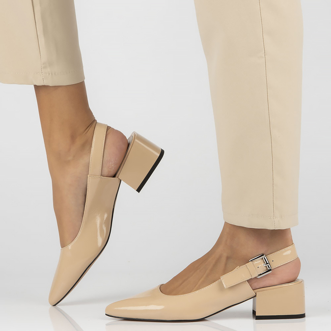Leather pumps Filippo DP4447/23 BE beige