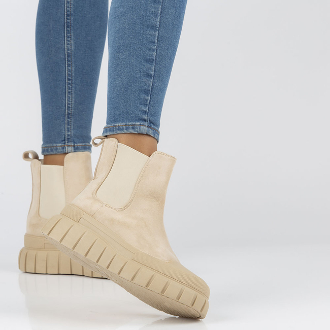 Botki Filippo BJ-05 Beżowe