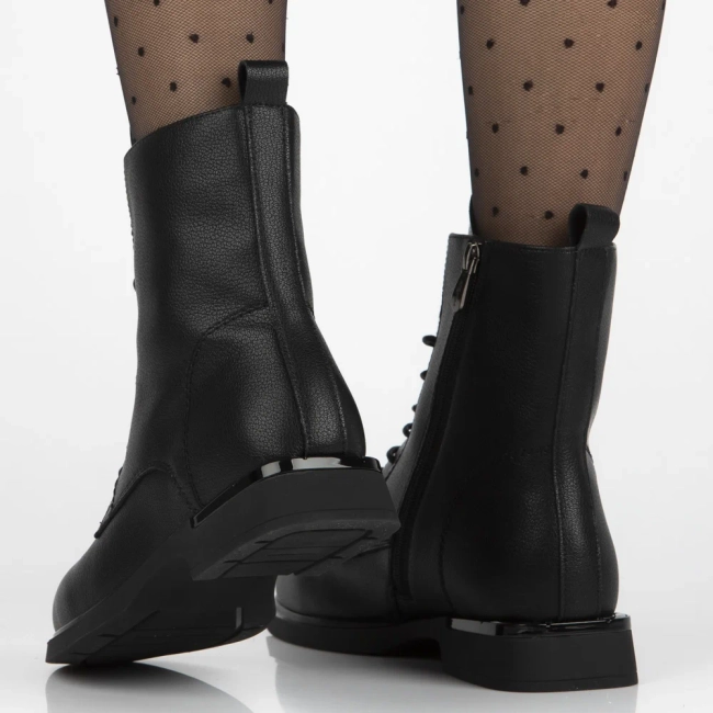 Leather ankle boots Filippo DBT7222/25 BK black