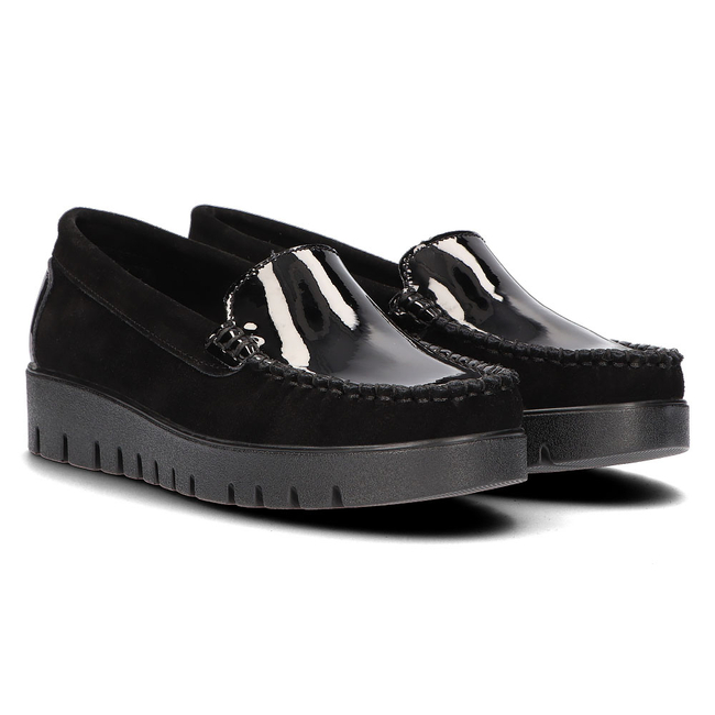 Leather shoes DP3024/22 BKL black