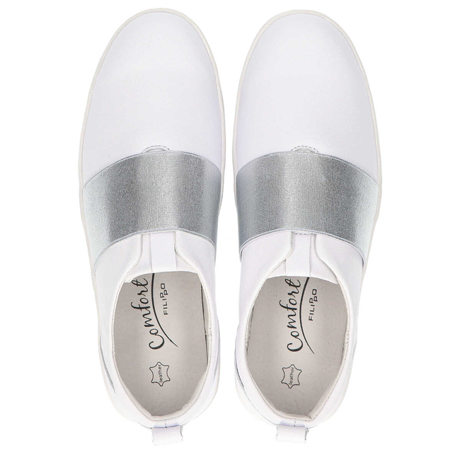 Leather shoes Filippo DP1259/20 WH white