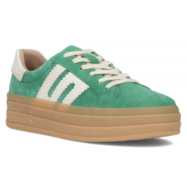 Leather sneakers Filippo DP6744/25 GE green