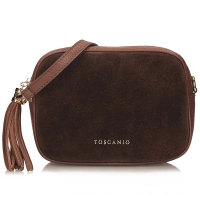 Leather handbag Toscanio G88 brown