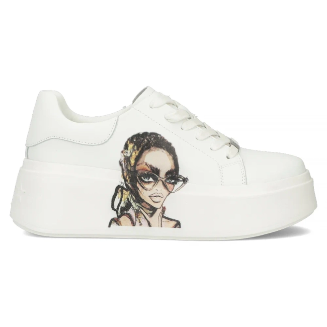 Leather sneakers Filippo DP6207/25 WH white