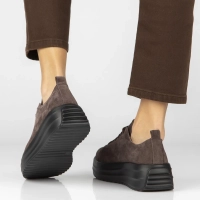 Leather sneakers Filippo DP8339/26 BR BK brown