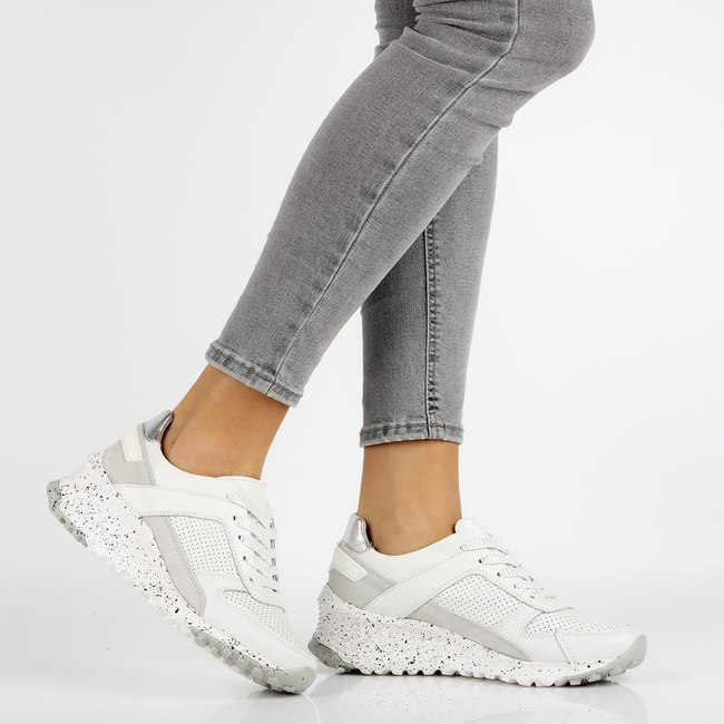 Leather Sneakers Filippo DP2008/21 WH white