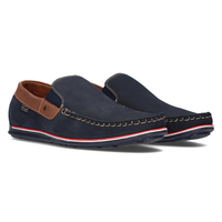 Leather loafers Filippo G-1522K navy blue