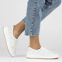 Leather shoes Filippo DP4606/23 WH white