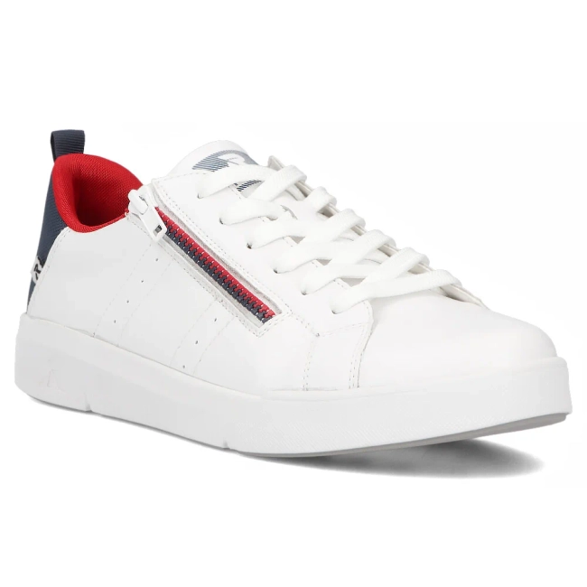 Leather sneakers Rieker 41906-80 white