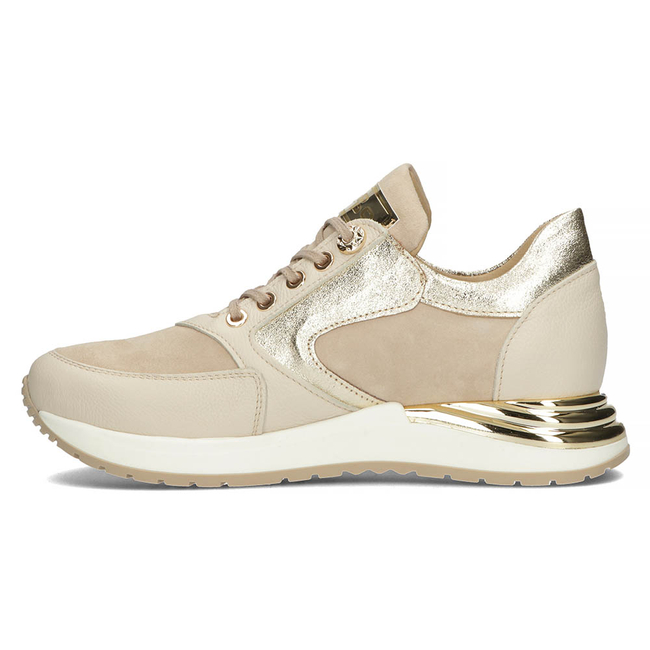 Skórzane sneakersy Filippo 144 beżowe
