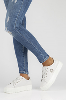 Leather shoes FILIPPO DP3528/22 WH białe