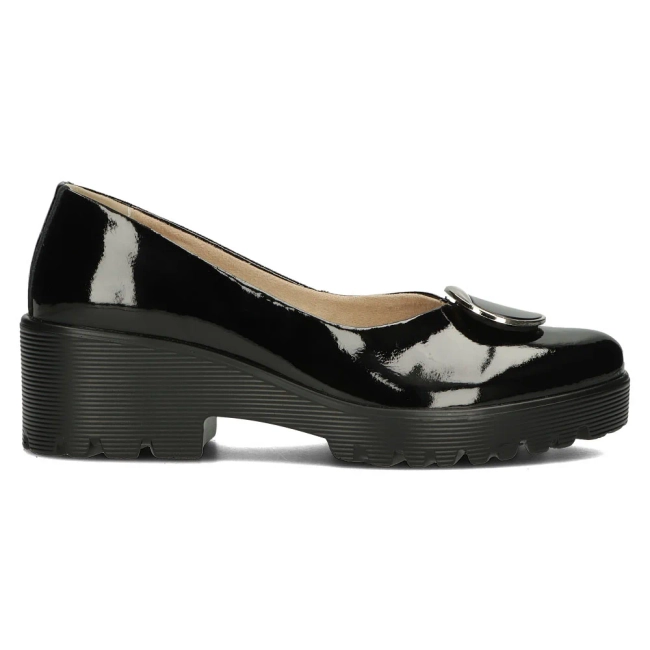 Leather shoes Filippo DP4569/24 BK L black