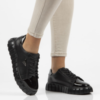 Leather sneakers Filippo DP4138/22 BK black