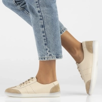 Skórzane półbuty Filippo DP6012/24 BE beżowe